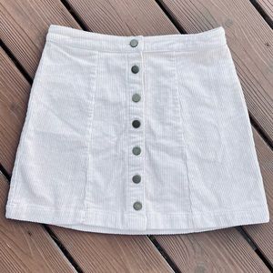 Corduroy mini skirt